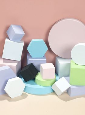 包邮白色方块几何体摄影拍摄陈列装饰道具美术石膏素描静物立方体