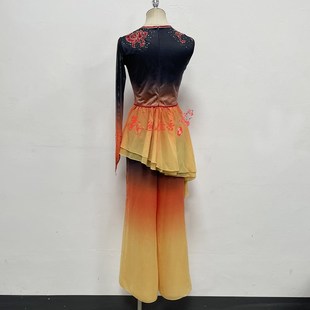 桃李杯舞蹈演出服女蝶梦吟秋古典胶州秧歌扇子舞艺考剧目服定制