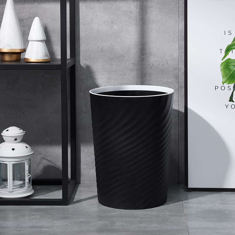 北欧简约垃圾桶家用客厅卧室拉圾分类办公室纸篓创意厕所大号无盖