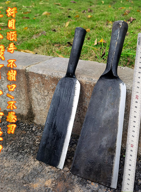 老式手工锻打柴刀破竹刀户外开路刀砍树特殊钢丛林篾刀农用军版