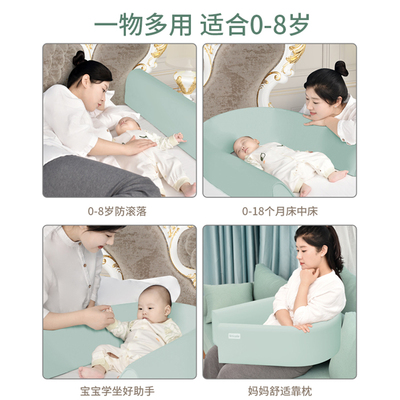 床围栏宝宝防摔防护栏床边婴儿床围软包防撞儿童通用床尾一面挡板