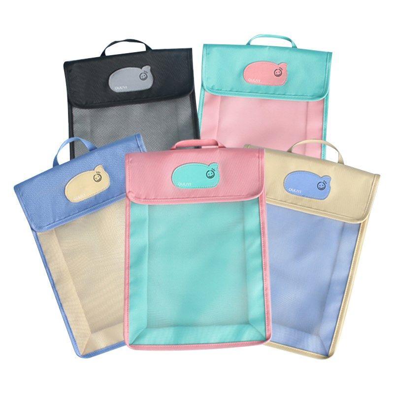 欧力益ouliyi大容量手提科目袋小学生A4分类袋学科整理补习收纳袋