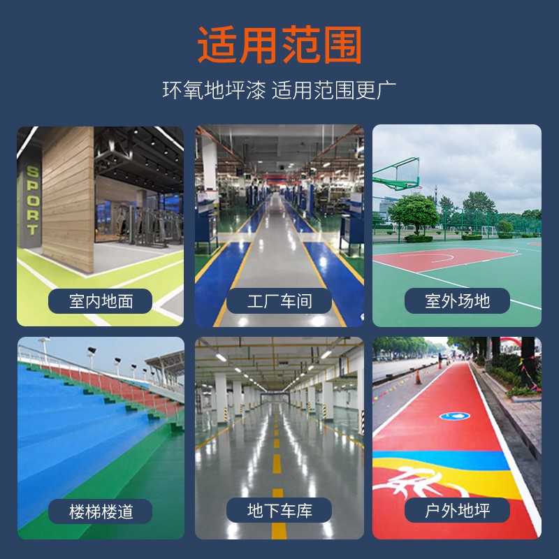 地坪漆水性环氧地板漆室内家用油漆防水耐磨工厂房车间水泥地面漆