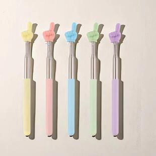 马卡龙儿童阅读指读棒可伸缩老师教师专用看书伸缩手指棒幼儿园