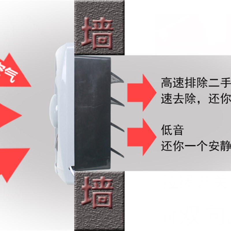 强力排气扇家用静音排风扇厨房窗式油烟换气扇抽风机卫生间通风扇