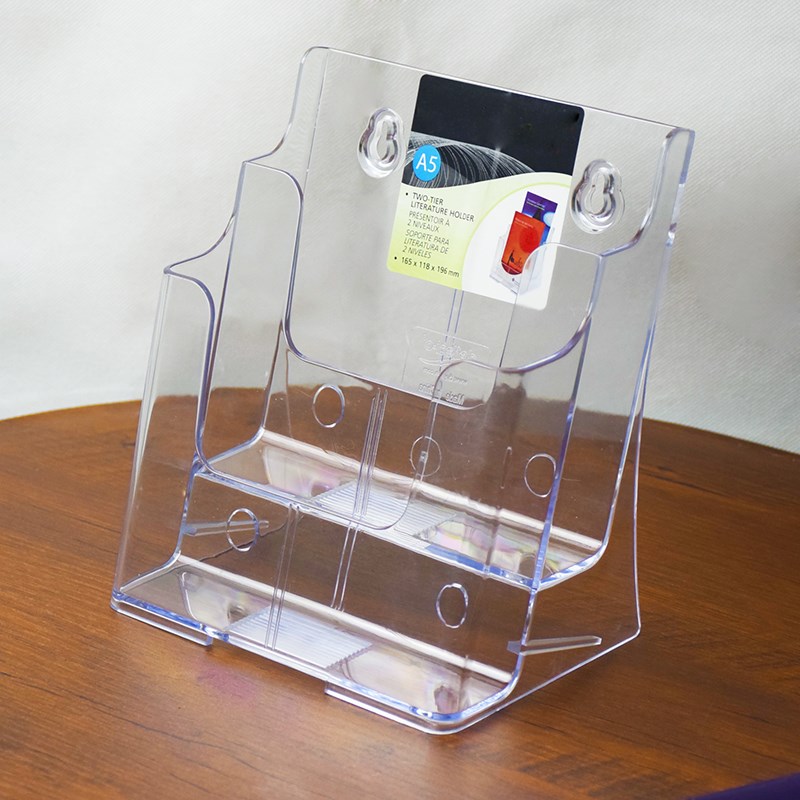 a5二层展示架挂式单层名片盒A4三层资料架目录架彩页加