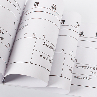 10本装 借款单据 借支单凭证单据预支条标准会计财务办公用品
