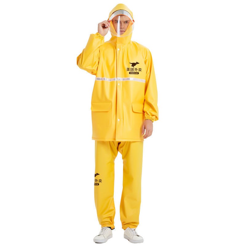 外卖骑手专用装备 雨衣美团雨衣雨裤套装男款骑行装备防雨服神器