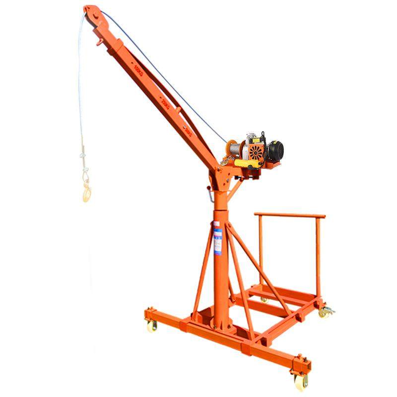 可移动式小吊车伸缩吊机折叠吊料装修家用小型升降提升起重起吊机
