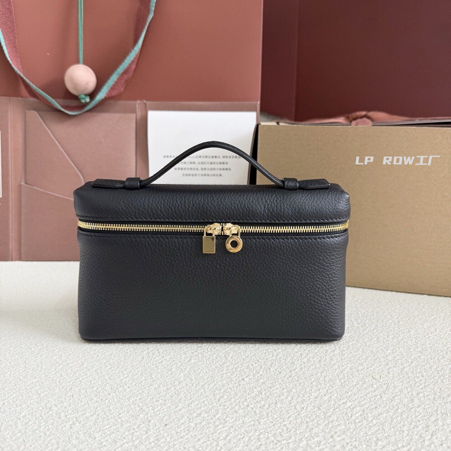 【LP ROW包包】Extra Pocket迷你19饭盒包盒子斜挎包进口真牛皮