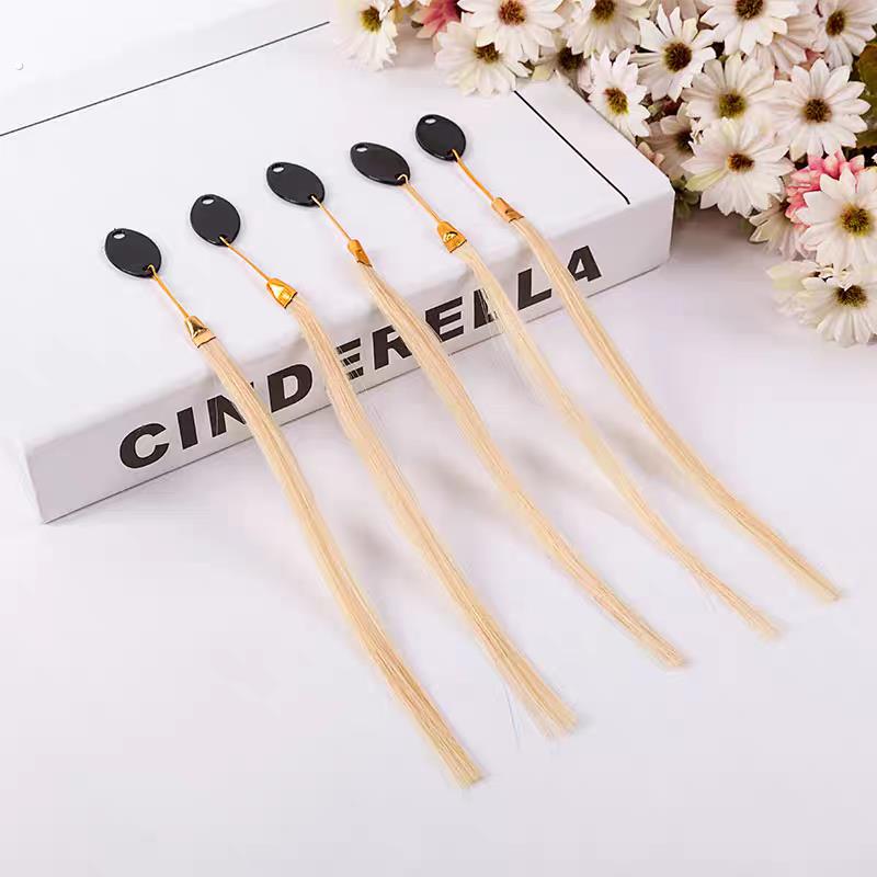 真人辫发发条染漂染发条美发条漂染发测试色板美发发束漂染发练习