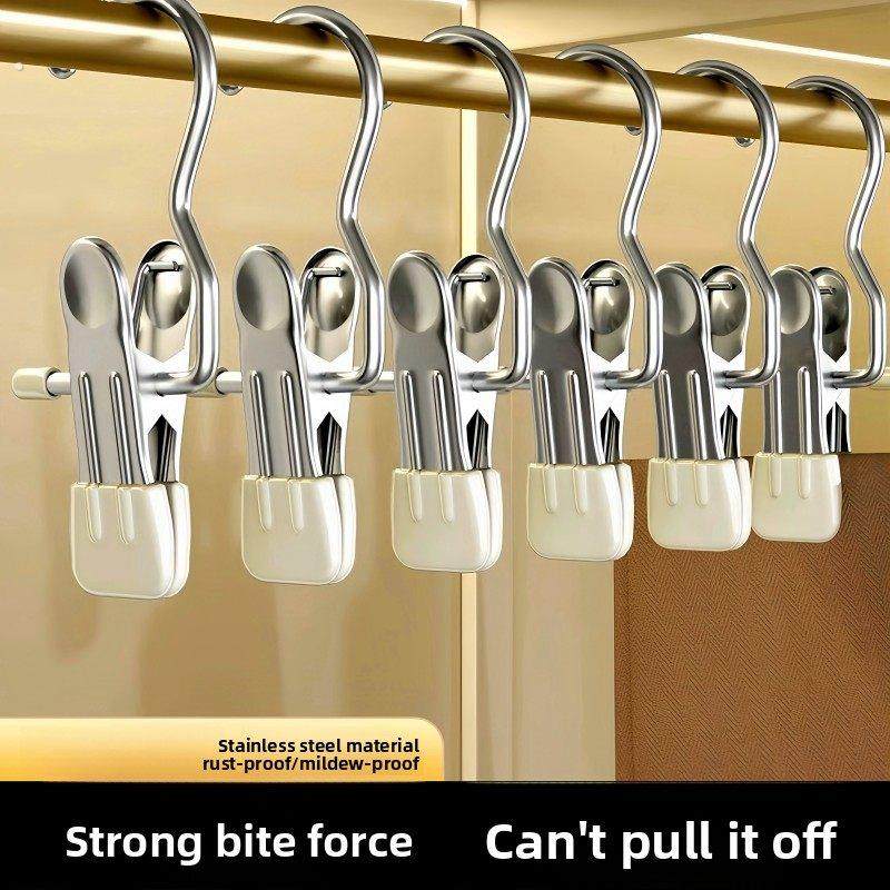 多功能带挂钩夹子帽子收纳架神器裤子裤袜夹晾晒袜夹挂布料皮革夹,收纳整理,金属衣架,淘宝优惠券,粉丝福利购,淘宝优惠卷