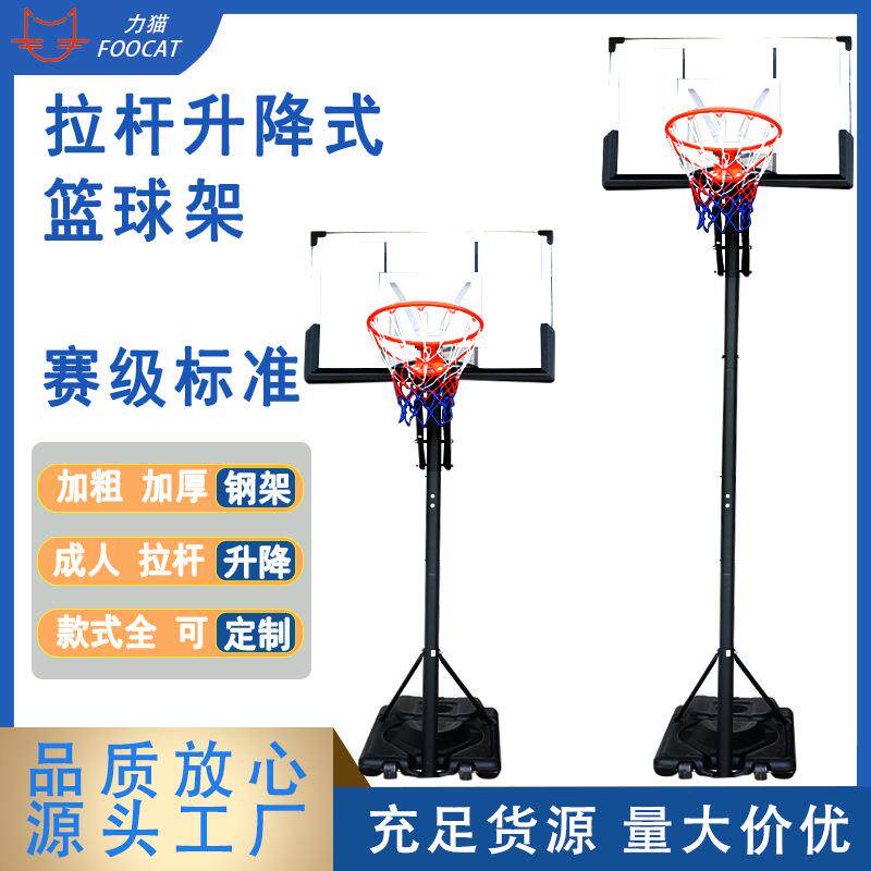 室内外成人青少年可移动可升降户外家用便携式篮球架