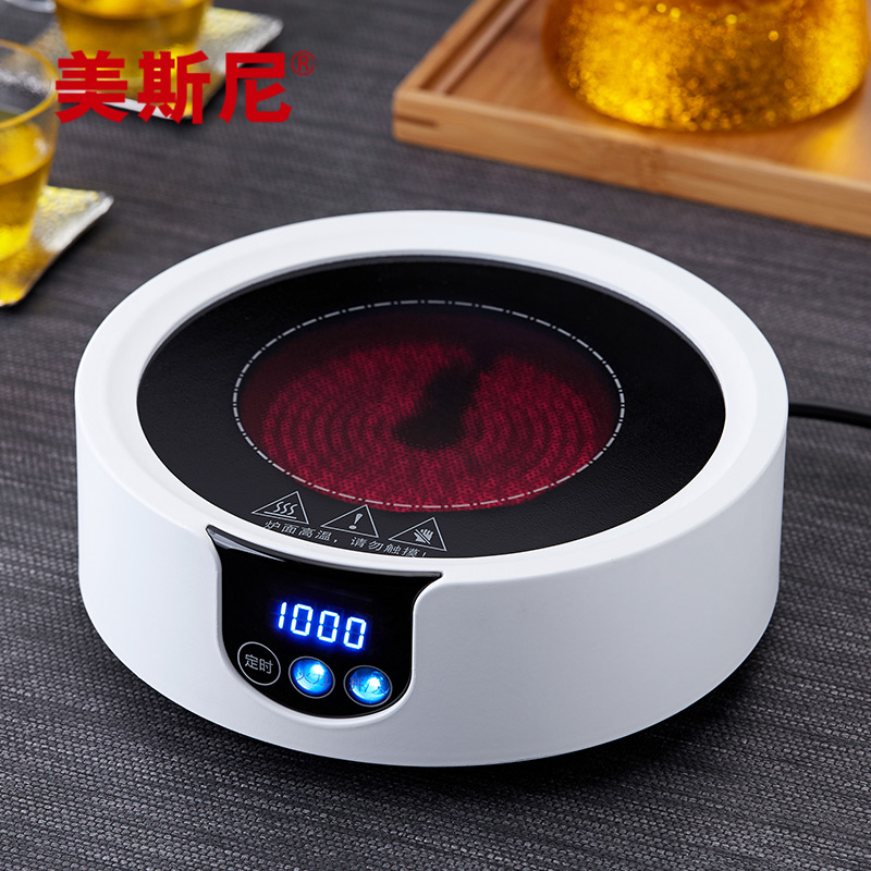 美斯尼智能电陶炉家用小型煮茶器功夫茶具配件触控烧水茶炉光波炉