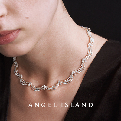ANGEL ISLAND天使岛「Colette珂蕾」蕾丝珠边宫廷项链