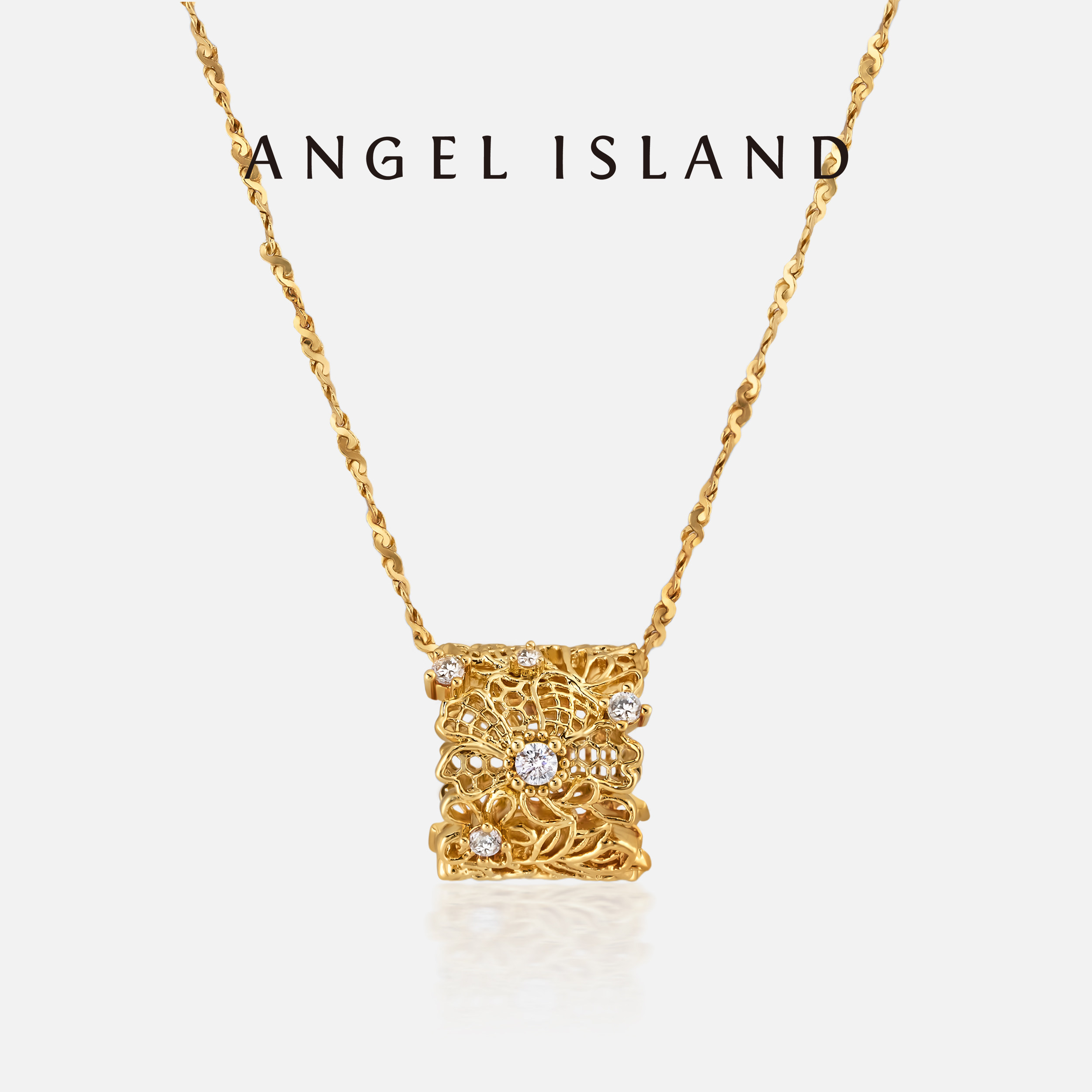 「Chantee」镂空蕾丝花园 ANGEL ISLAND天使岛 花卉系列/项链