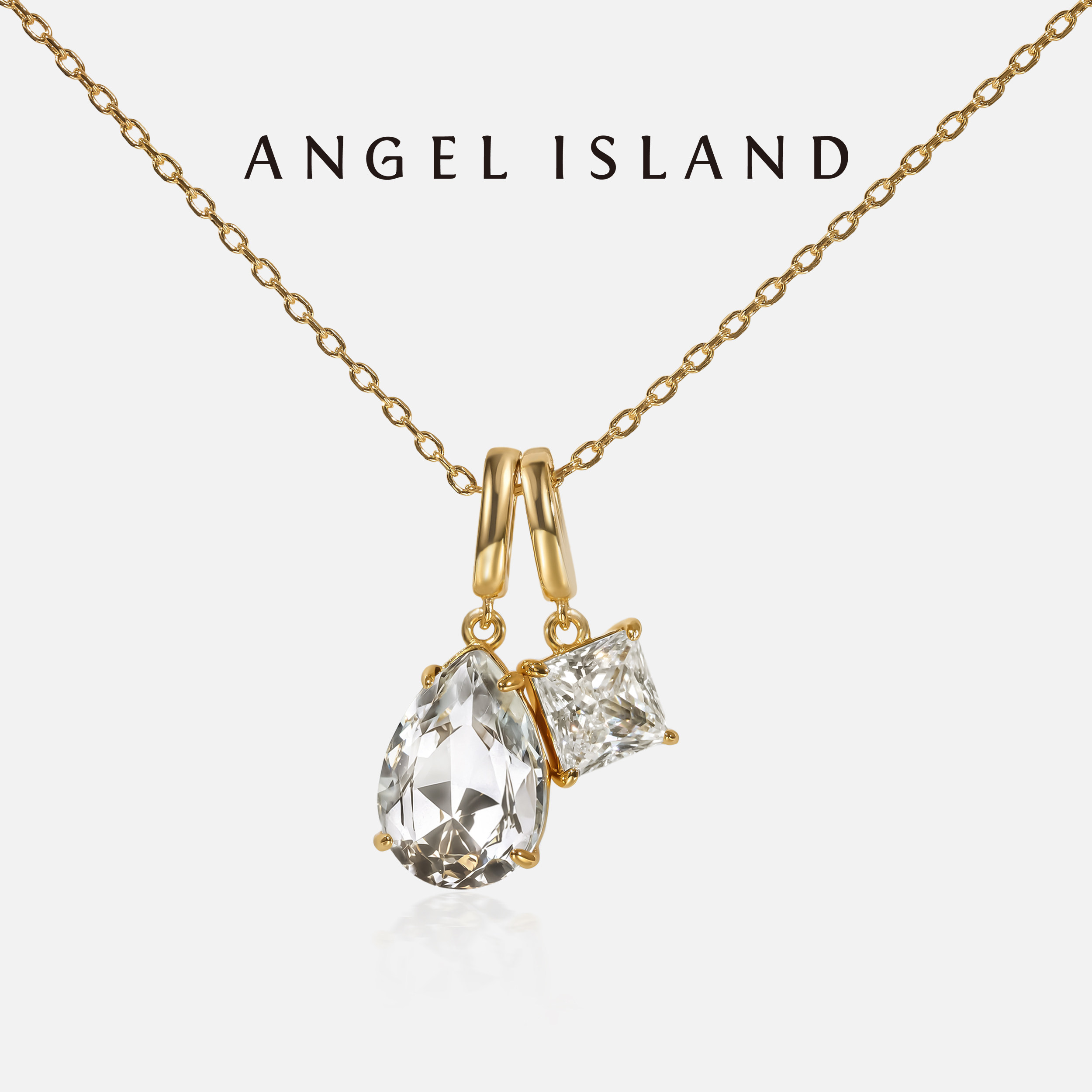 「清晨雨露」k金锆石项链 ANGEL ISLAND 天使岛 轻奢小众女款配饰