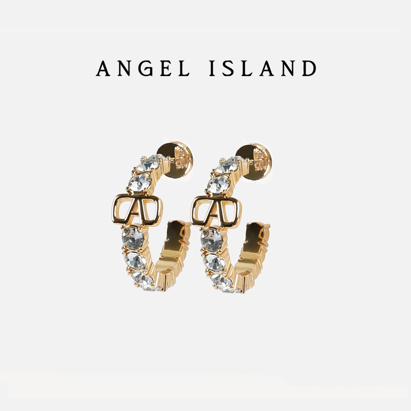 ANGELISLAND天使岛logo钻石耳圈