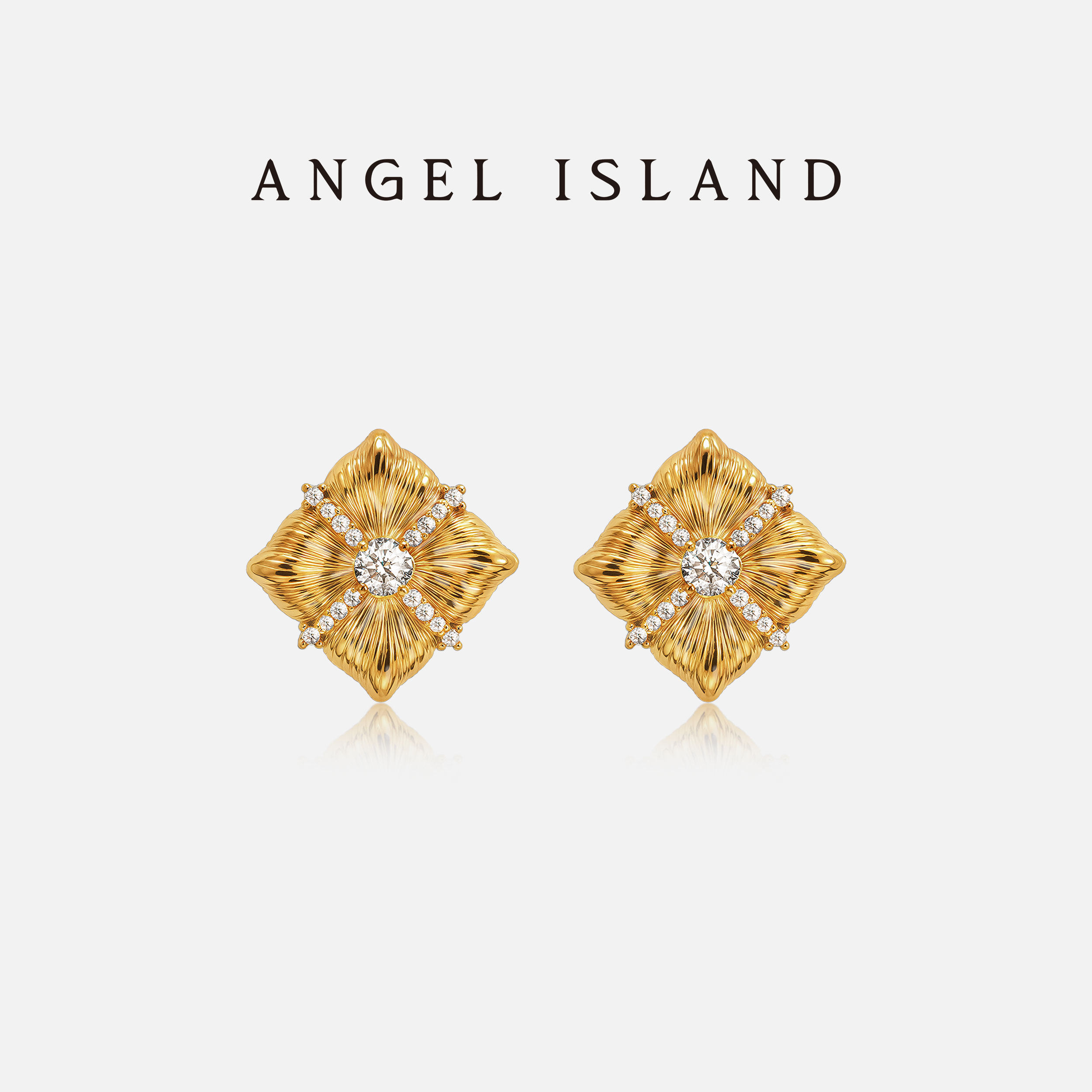明星葛夕同款「小方糖」耳钉女 ANGEL ISLAND天使岛 高级轻奢耳饰