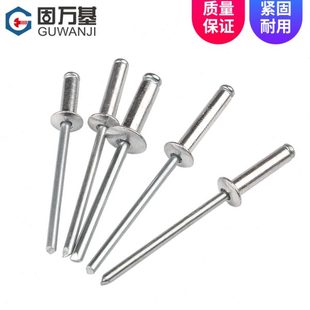 拉铆钉 6mm 包邮 圆头抽心柳钉K型拉钉M2.4 铝制抽芯铆钉 3.2