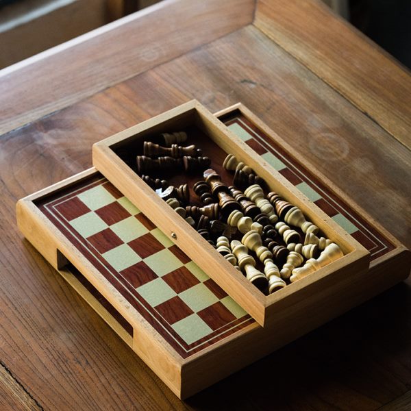高档儿童初学者实木质国际象棋比赛专用创意chess西洋棋棋子便携