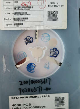 btlt002012mkljpa10. 滤波3盘800议价