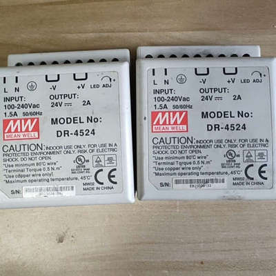 DR-4524 台湾明纬导轨开关电源45W工业用输24V议价