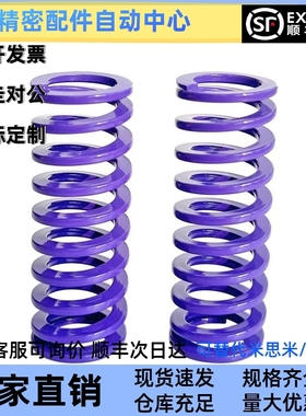 紫色矩形弹簧YSWC-D8-D10-D12-L15 L20 L25L30L35L40L45L50L55L60