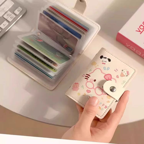 可爱卡通多卡位消磁防盗卡包