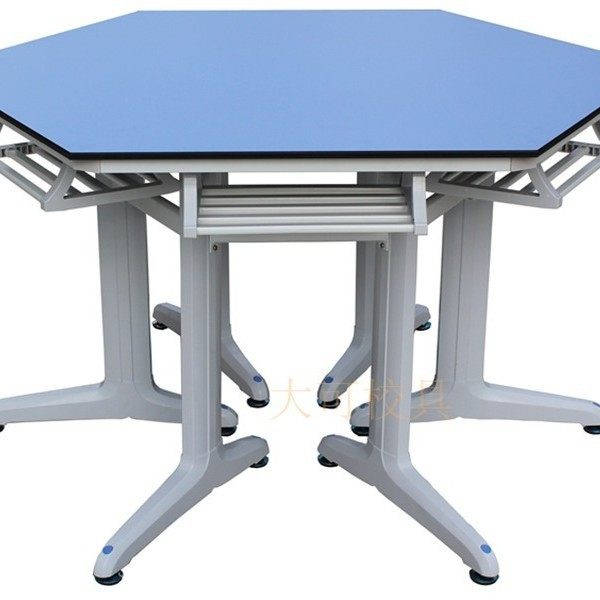 六角六边形实验操作台学生六人桌理化板台面 科学实验室课桌,商业/办公家具,实验台,淘宝优惠券,粉丝福利购,淘宝优惠卷