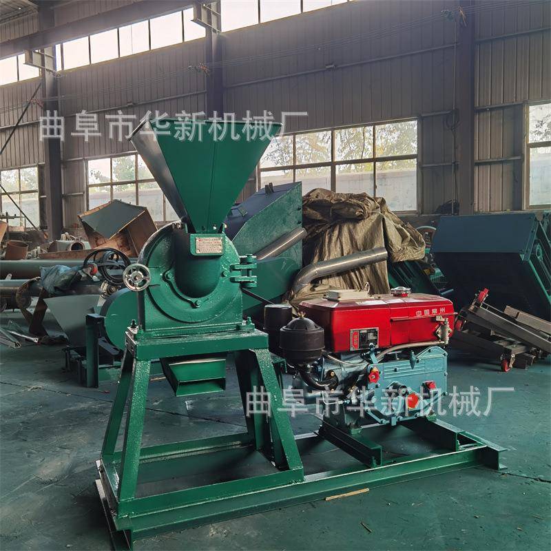 柴油机款玉米研磨机养殖饲料粉碎机调味品磨粉机木薯粉碎机