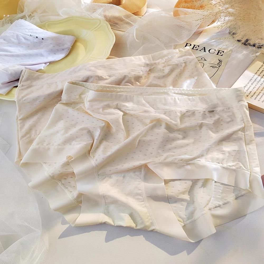 高腰冰丝内裤女夏纯棉抗菌透气2025新款无痕全棉胖mm大码女士短裤