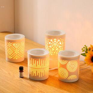 插电陶瓷香薰灯精油炉家用香薰机卧室浪漫美容院养生安神助眠