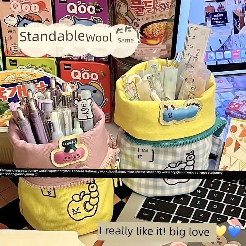 小红书同样的创意笔筒高望学生垂直折叠铅笔盒大容量简易铅笔盒