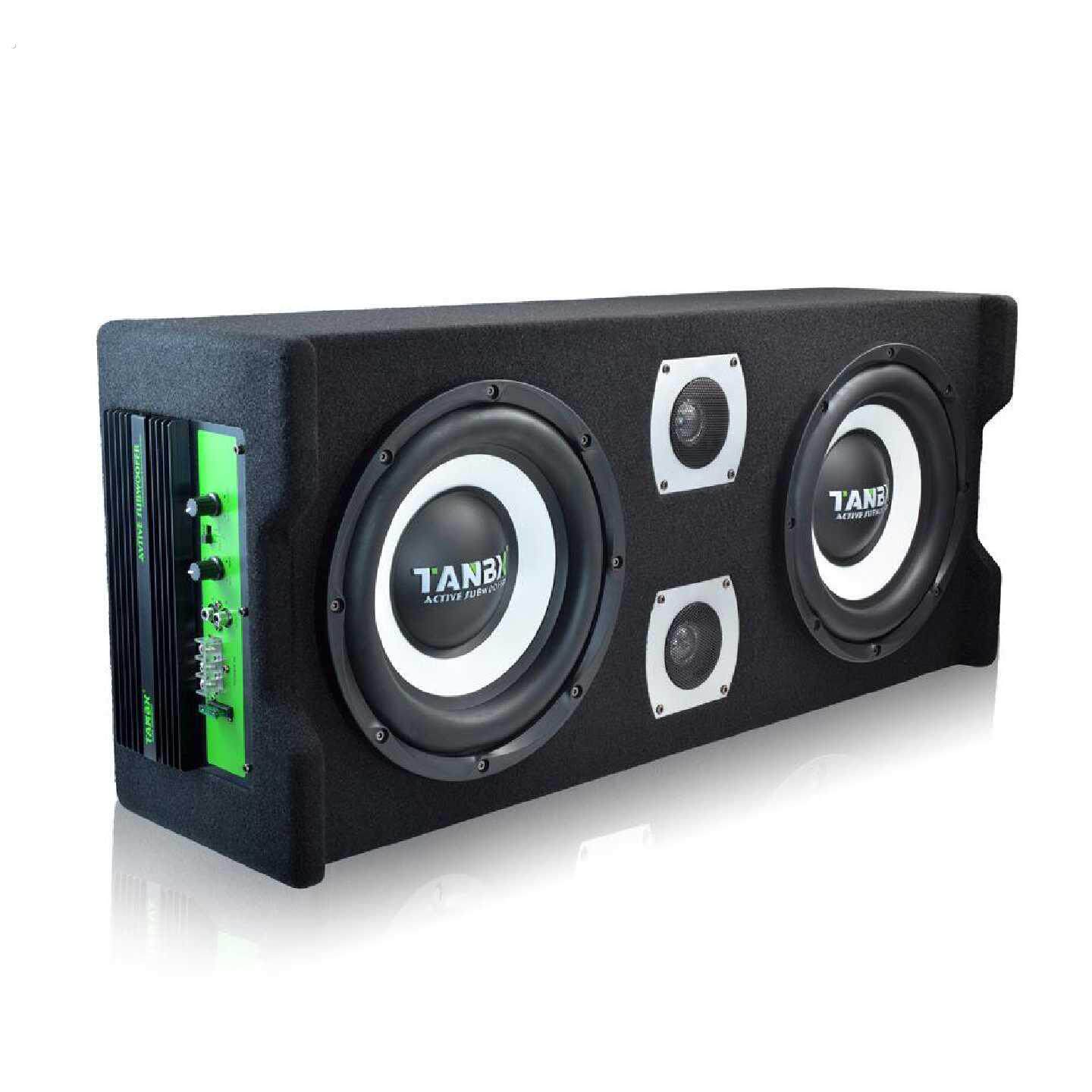 汽车低音炮大功率改装有源后备箱10寸车载音响重低音双10喇叭双12