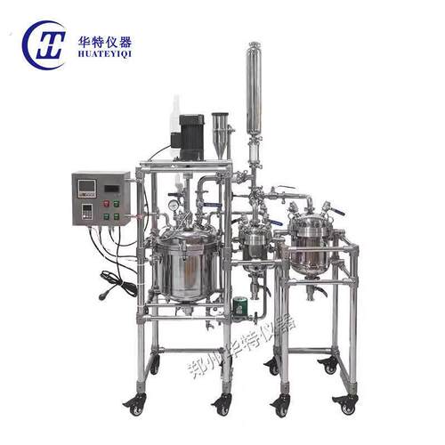 现货不升锈钢反应釜10升2050电加热搅拌罐双层升锈不钢高压反应高