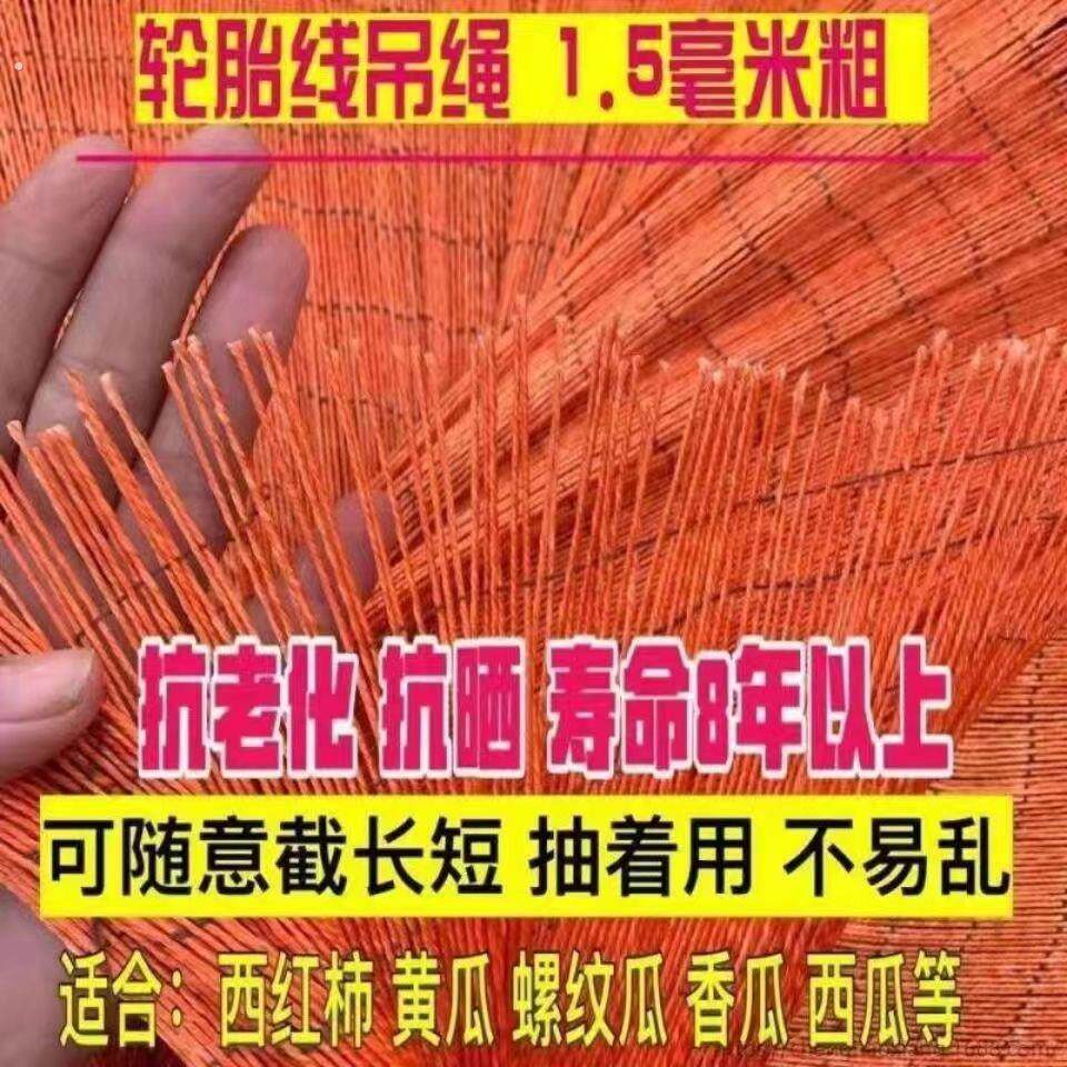 轮胎线吊蔓绳吊秧绳大棚蔬菜黄瓜辣椒番茄番茄西瓜甜瓜吊绳吊线
