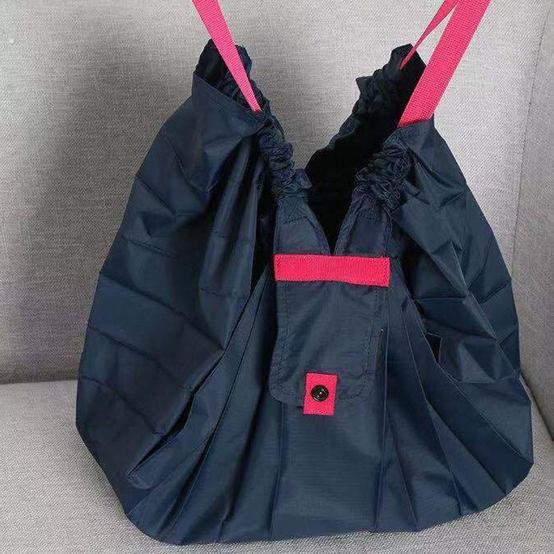 日式风格折叠式收纳轻便环保收纳袋手袋旅行袋衣服行李箱大容量