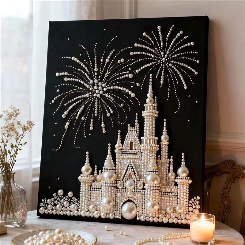 珍珠画diy钻石手工自粘画财神高颜值贴画客厅装饰画送朋友,玩具/童车/益智/积木/模型,手工创意粘贴类,淘宝优惠券,粉丝福利购,淘宝优惠卷