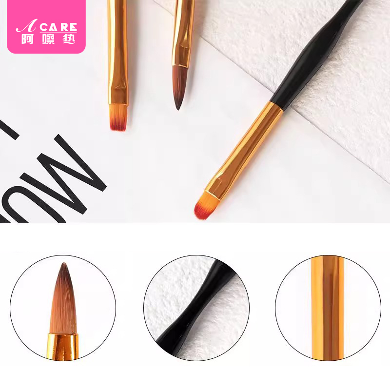 美甲笔刷/渐变A1pq808-易上手拉线笔双头两用手绘拉花甲面造型多