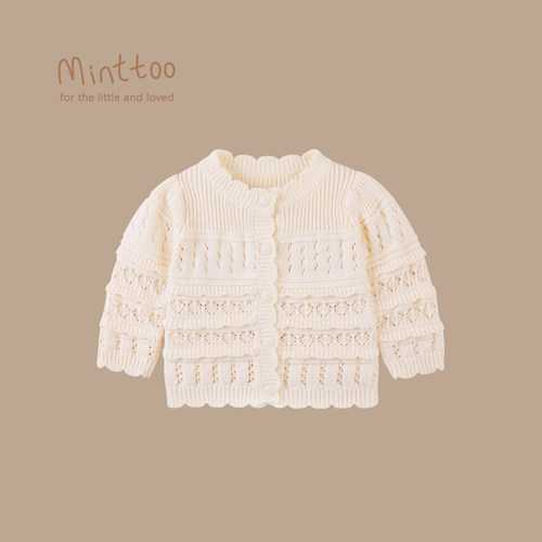 Minttoo女宝春秋纯棉针织毛衣