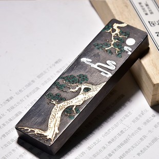 正宗安徽屯溪胡开文 紫云纯松烟 松烟墨锭墨条墨块文房四宝书法墨