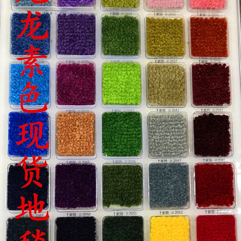 定制纯色尼龙满铺地毯客厅办公室婚纱店卧室房间美容院展会工程毯