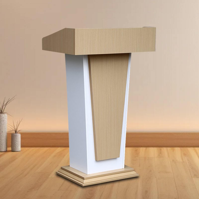 新款简约可移动演讲台发言台酒楼接待台迎宾台会议培训主持讲话台