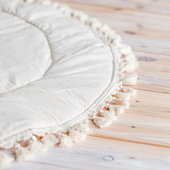 全棉帆布儿童帐篷地垫防滑防潮加厚环保无味垫子宝宝爬行垫地毯