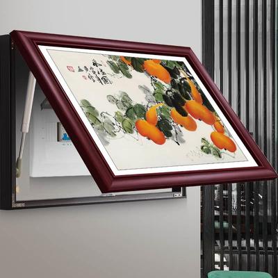 五福临门挂画新中式电表箱装饰画免打孔葫芦配电箱遮挡箱电闸箱