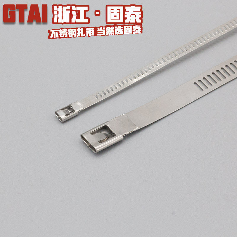 阶梯式自锁304不锈钢扎带4.5步步紧止退绑带电线室外100条/包