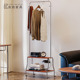 中古风落地衣帽架小户型卧室可移动挂衣架家用简约收纳衣架