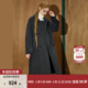 新款 coolhut极简风灰色羊绒大衣女长款 双排扣廓形冬季 老钱风外套