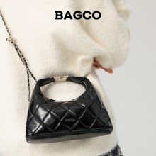 BAGCO 通勤菱格纹链条单肩女士小斜挎包手提包包